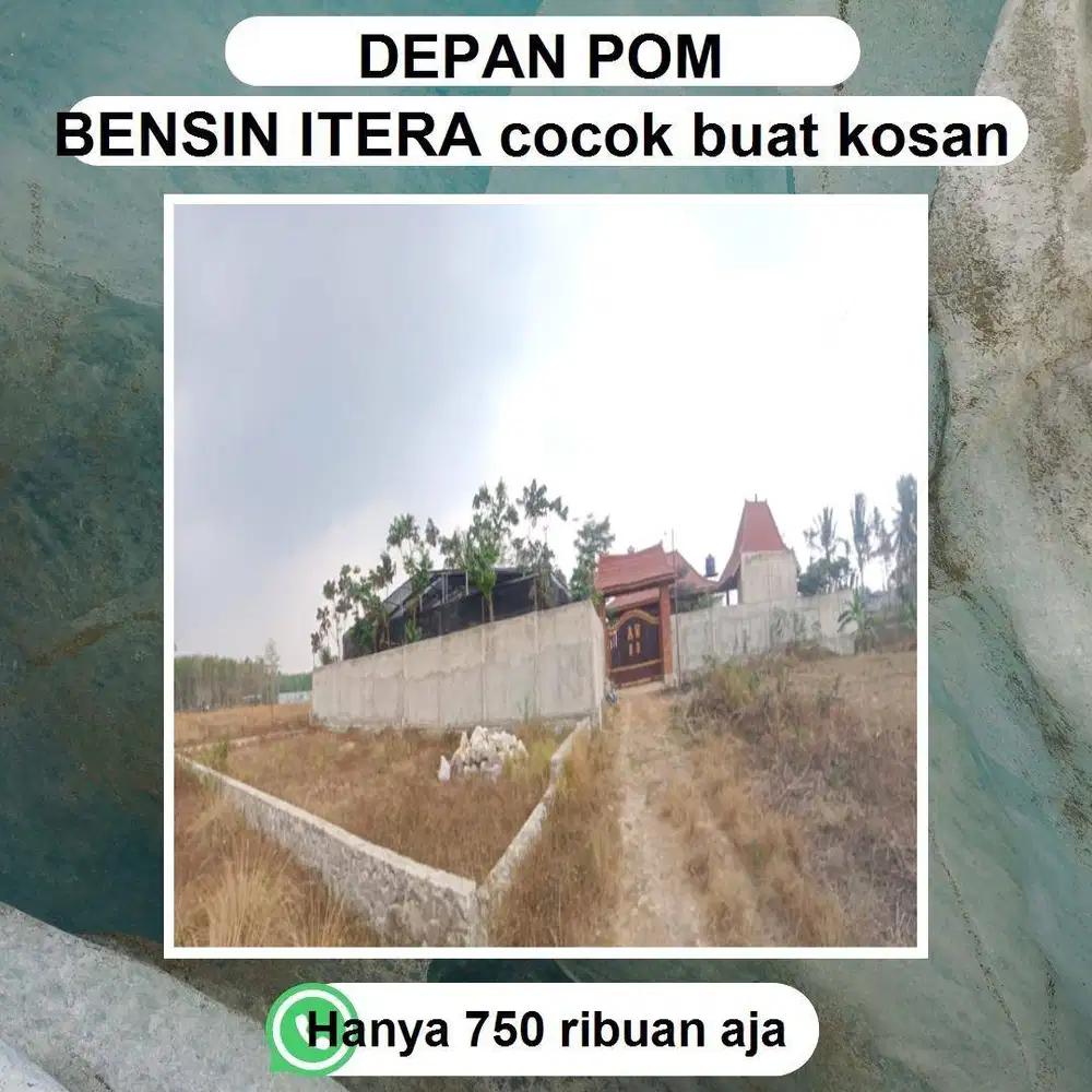 Tanah siap bangun LOKASI SANGAT STRATEGIS SEKALI DI BELAKANG INDOMARET