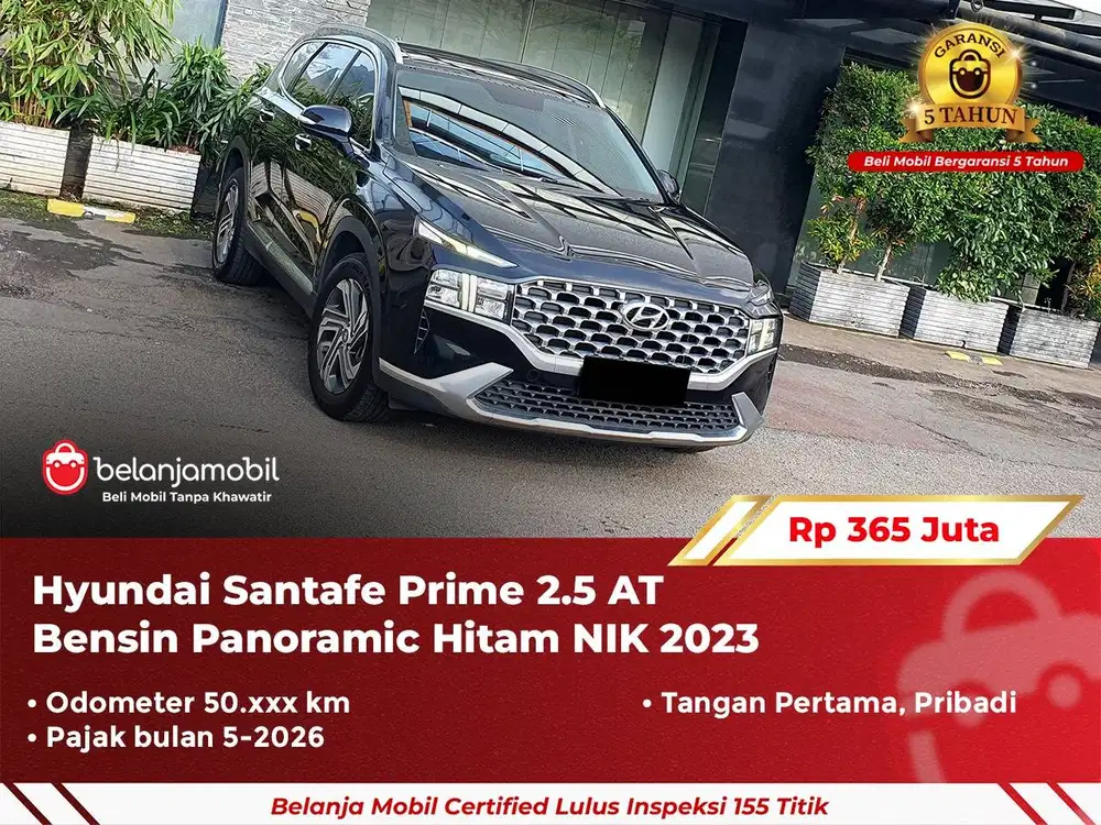 [ GARANSI 5TH ] Hyundai Santafe Santa fe Prime 2.5 Bensin 2023/2024
