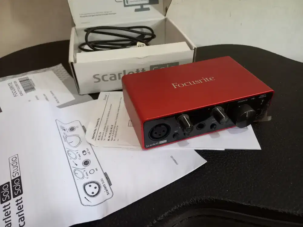 Scarlett Solo Soundcard Focusrite Gen 3