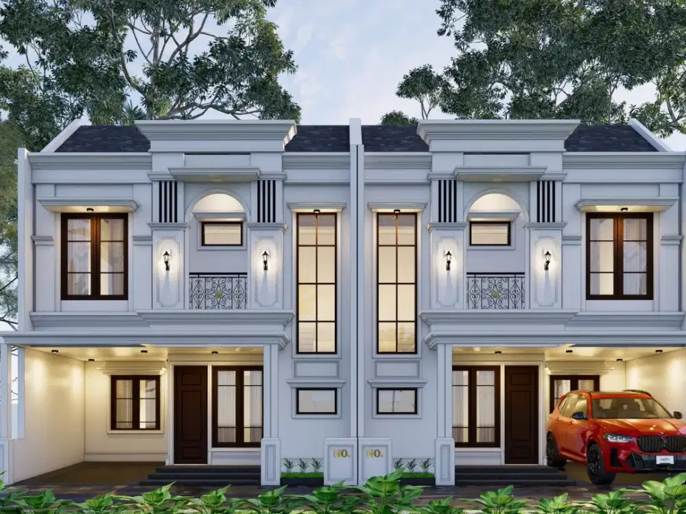 Rumah moderen Mewah Dalam Cluster di lokasi strategis dan bebas banjir Ciracas Jakarta Timur 2,5 Lantai dengan Roof