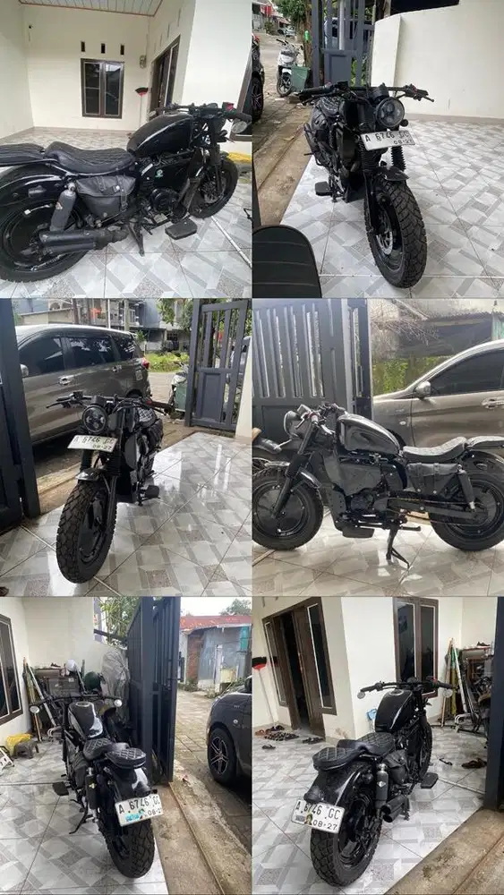 Costum bobber mesin byson