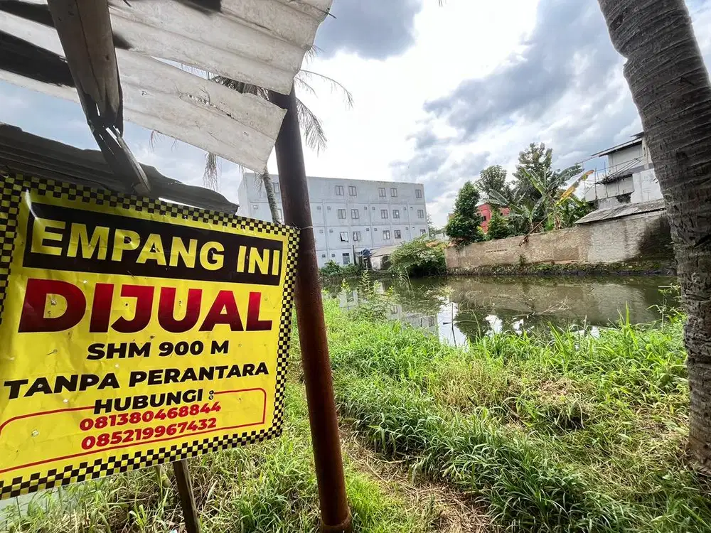 DIJUAL KOLAM IKAN LUAS 900m2 SHM