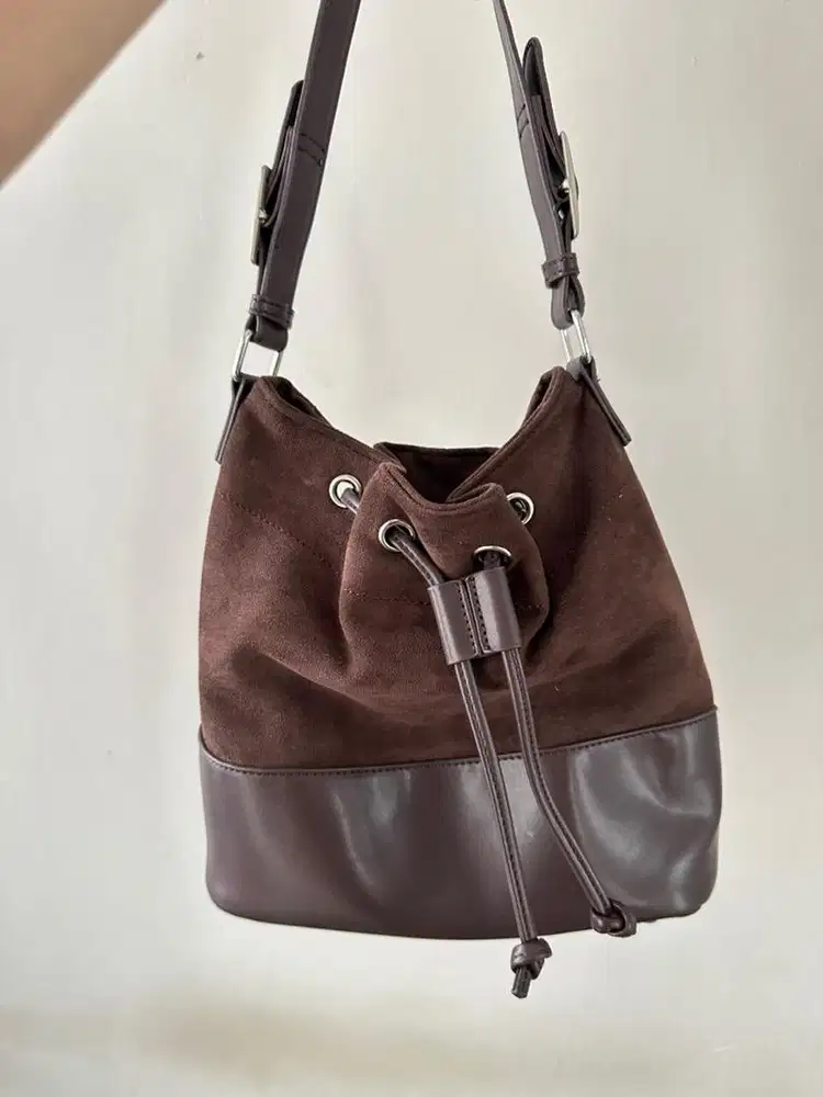 Tas Bucket Coklat – LIKE NEW (Pakai