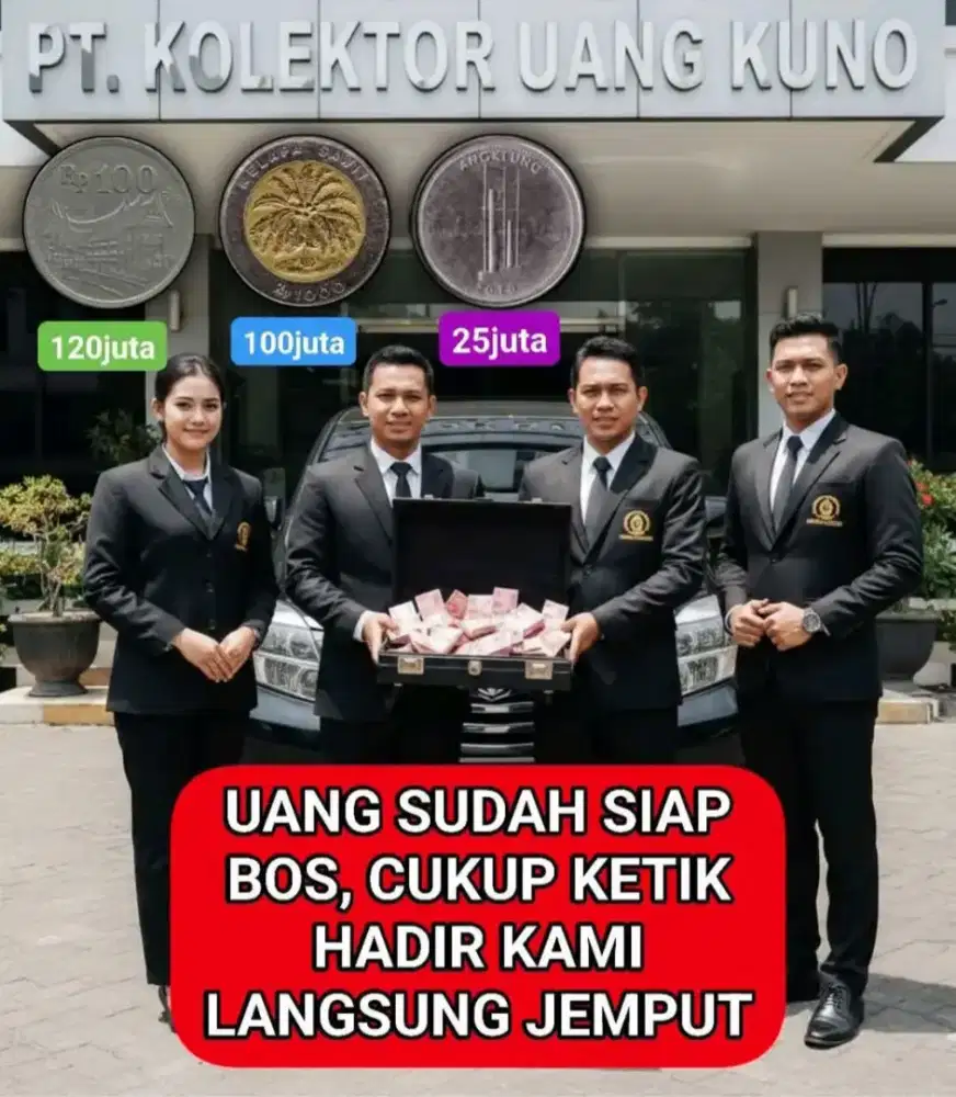 Di jual 5  buah koin lama murah aja wa dan hp no iklan ini