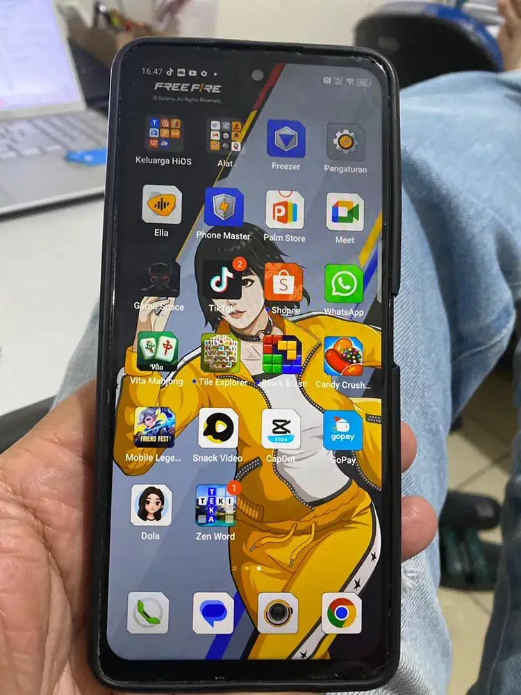 Jual hp Techno Pova 5 ram 8/256 biru