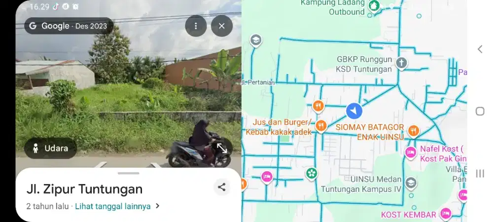 Dijual tanah dekat UINSU tuntungan