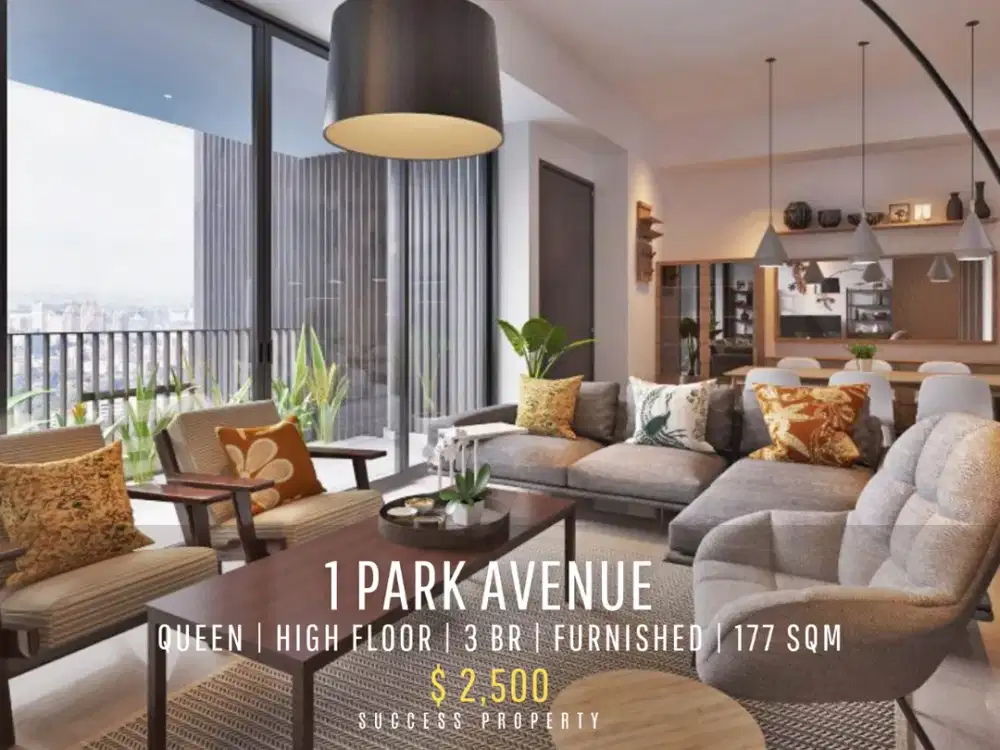 1Park Avenue Apartment High Floor 3BR Furnished Move-in Ready