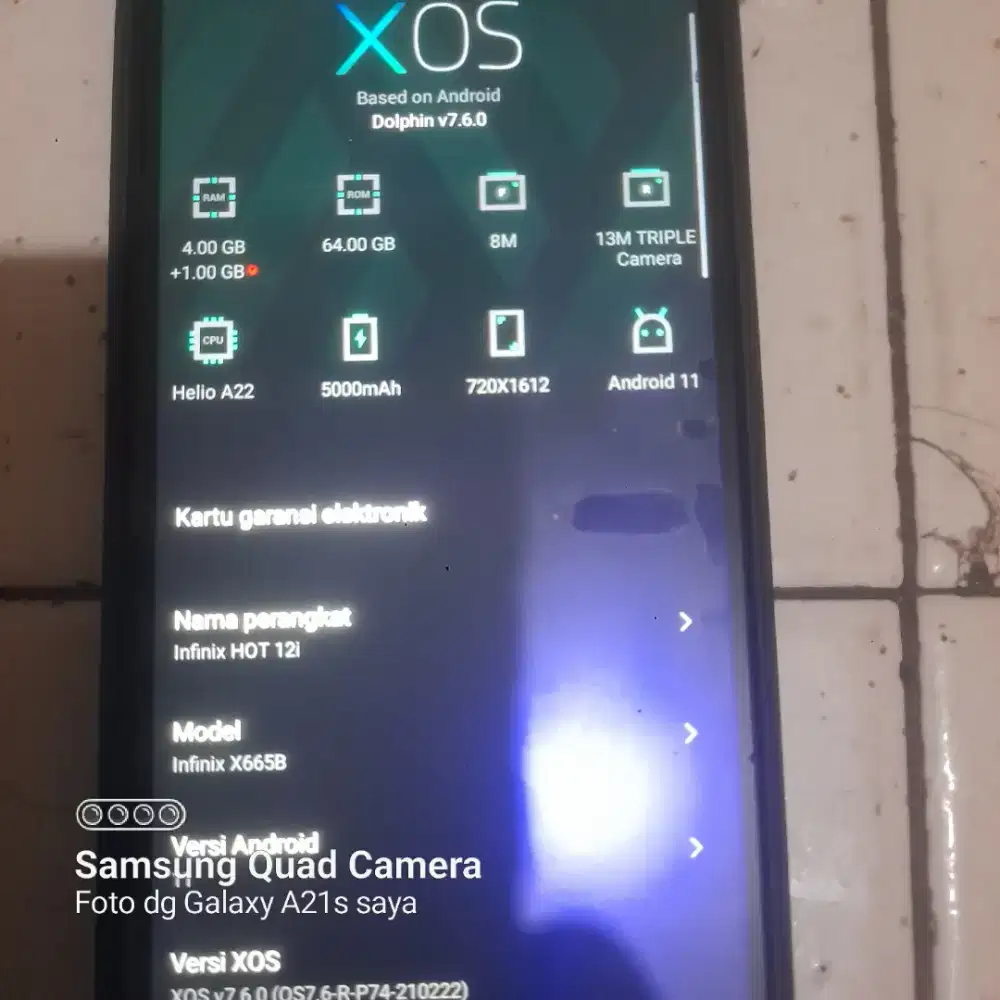 Jual hp Infinix hot 12i