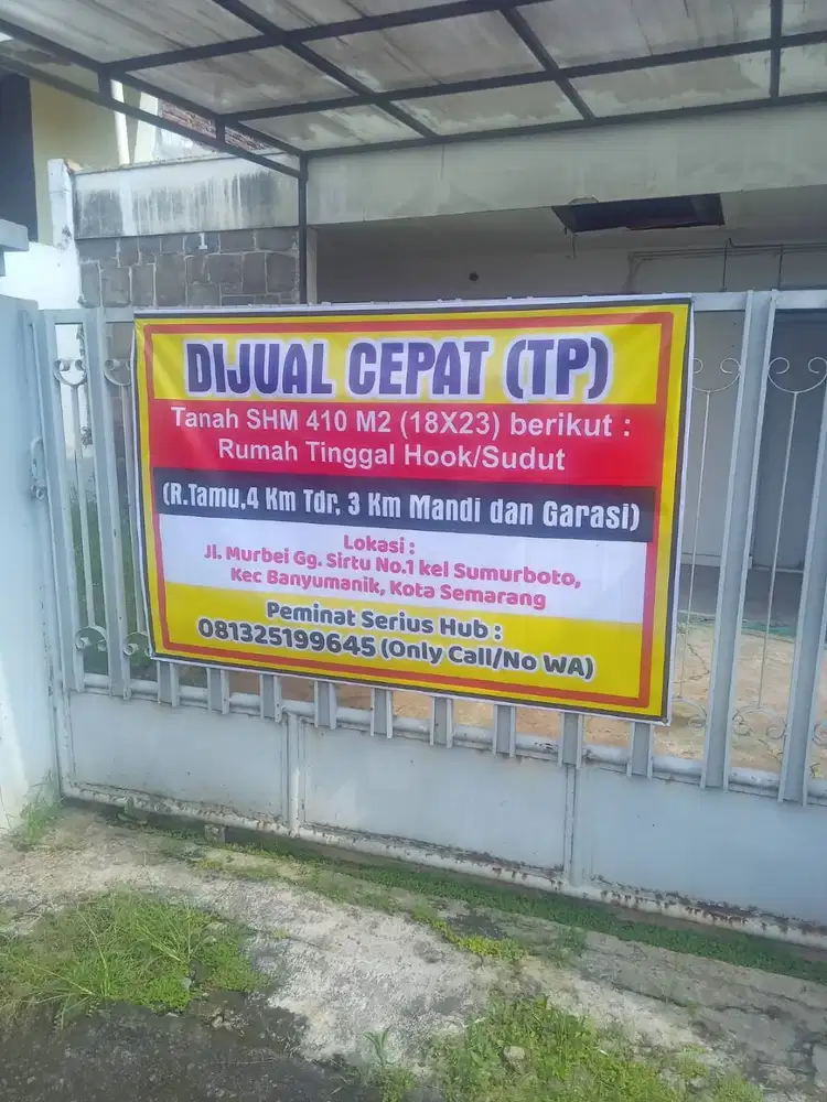 Jual Cepat Rumah Daerah Banyumanik dekat ADA SWALAYAN