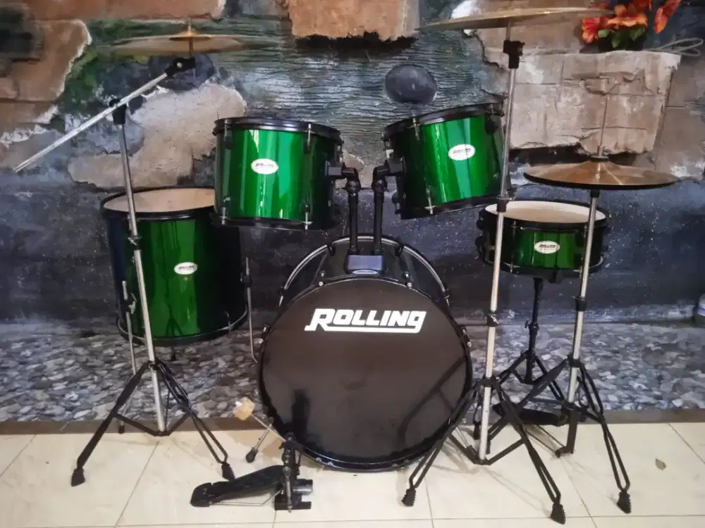 Drum Rolling JB series hijau, plus udah upgrade simbal