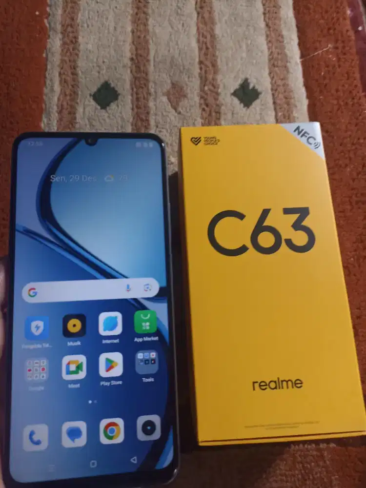 Realme C63 ram 6/128 fullset bagus