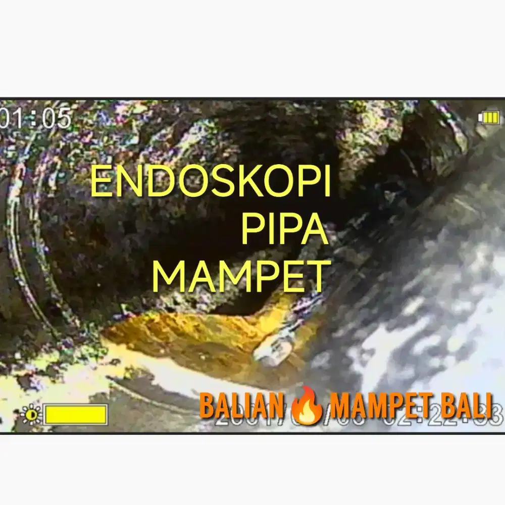 TUKANG PIPA MAMPET ENDOSKOPI, DETEKSI PIPA BOCOR, KURAS WC PENUH BALI