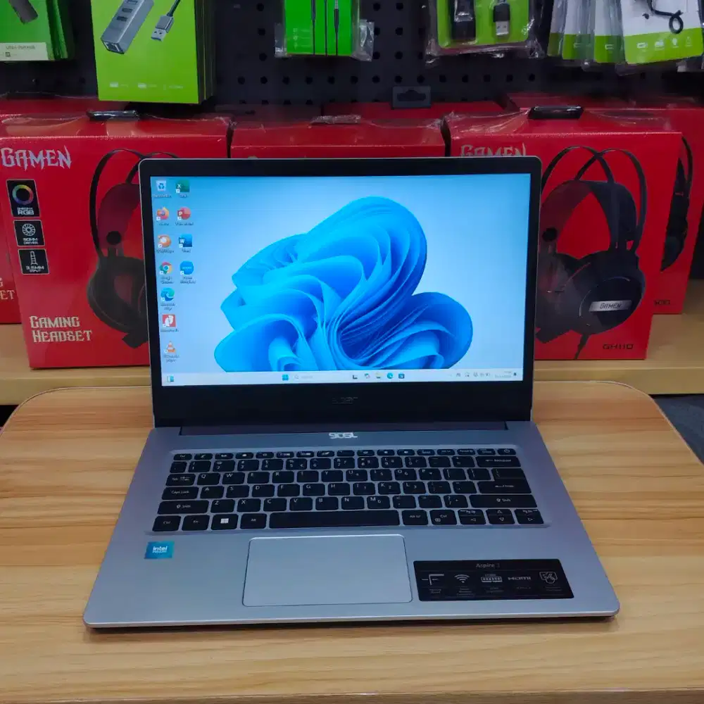 Acer Aspire3 A314 8/512GB SSD Intel N-Series Mulus Like New Garansi