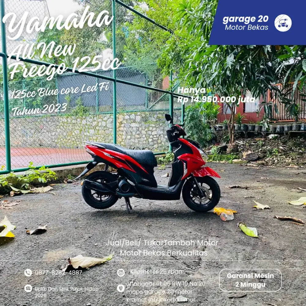 Yamaha Freego New 125cc Bluecore Fi Tahun 2023 Pajak Hidup