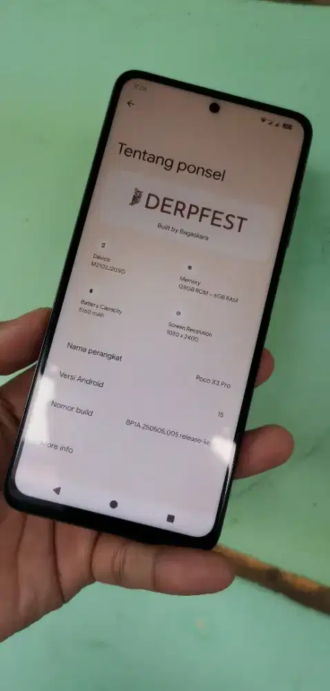POCO X3 PRO 6/128 Gb Custom Rom Derpfest Android 15