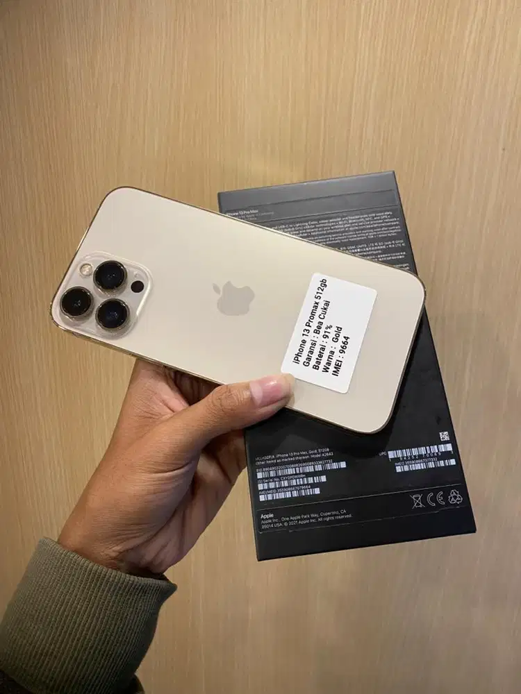 iphone 13 pro max 512gb gold beacukai