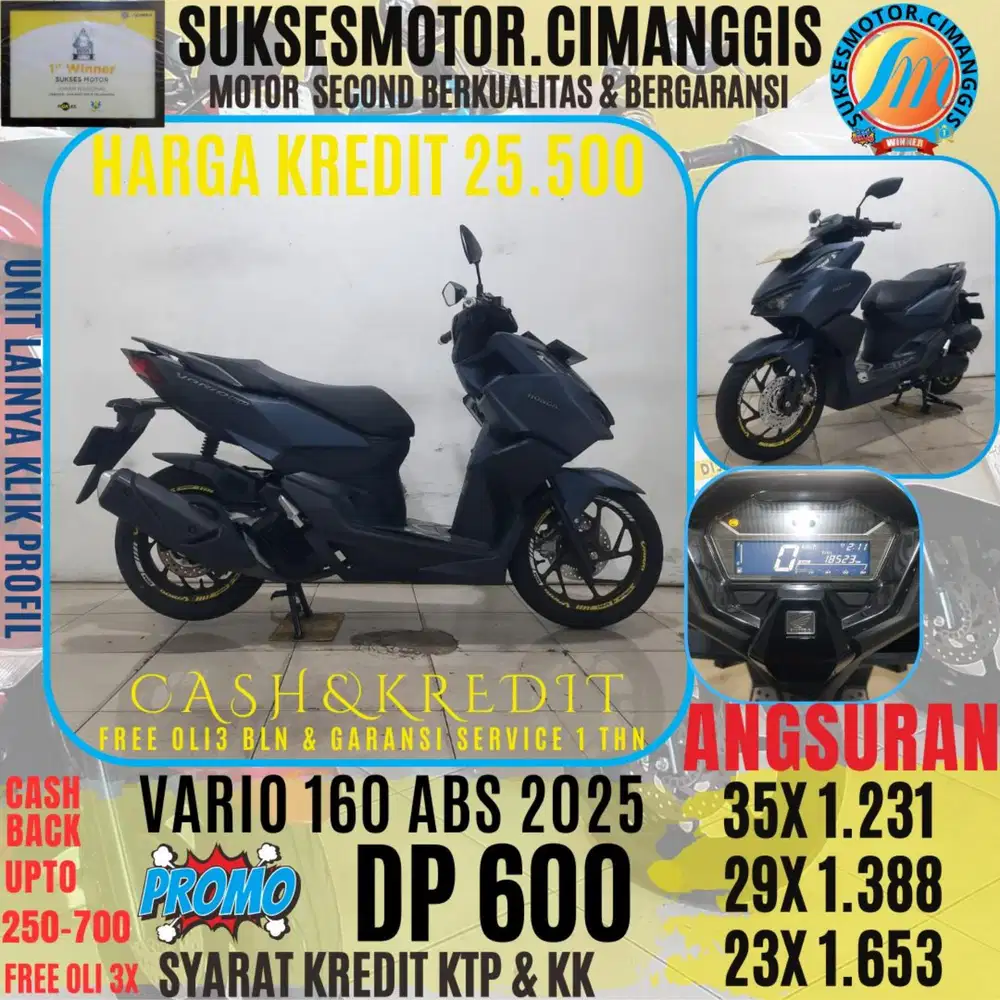 DP 600 VARIO 160 ABS CASHBACK UPTO 700 RIBU FREE OLI3BLN