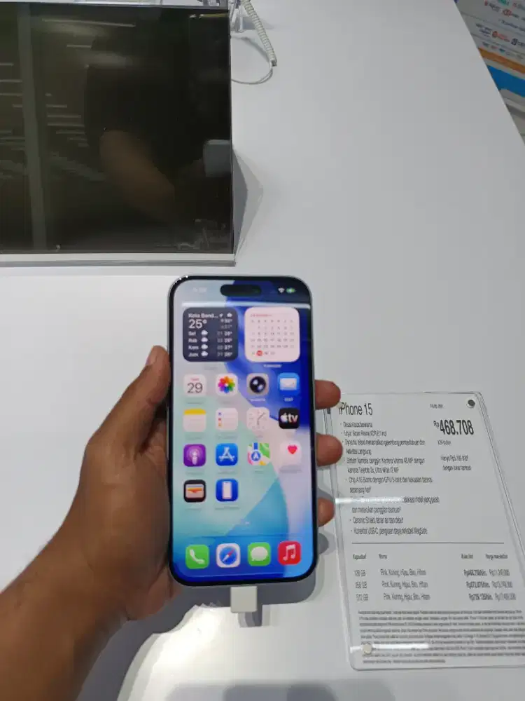 Iphone 15 128gb garansi resmi cash/cicilan