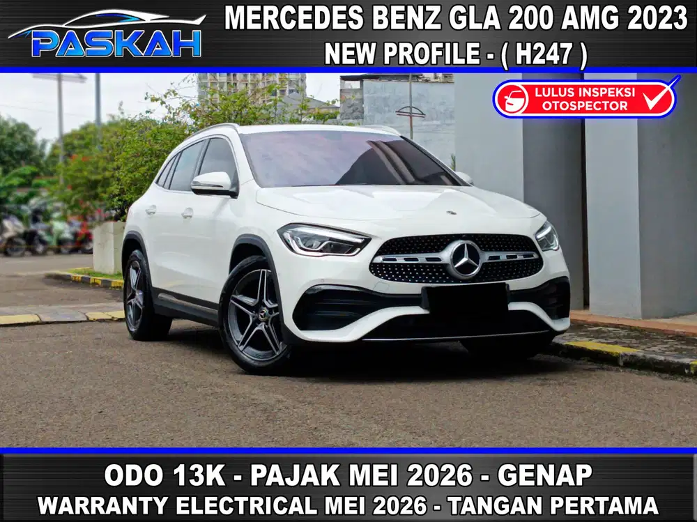 New Profile TAX-MEi Genap Odo=13K Mercedes Benz GLA200 AMG 2023 PASKAH
