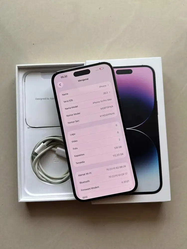 Iphone 14 promax 128 gb ibox