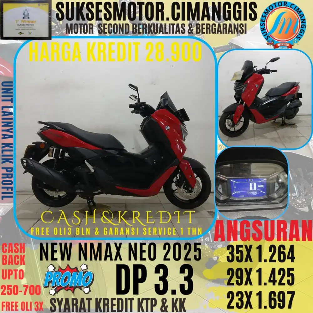 NEW NMAX NEO CASHBACK UPTO 700 RIBU FREE OLI3BLN