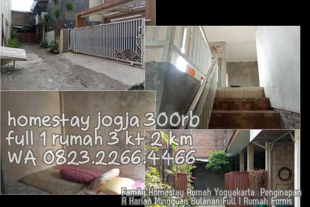 Family Homestay Rumah Yogyakarta  Penginapan R Harian Mingguan Bulanan