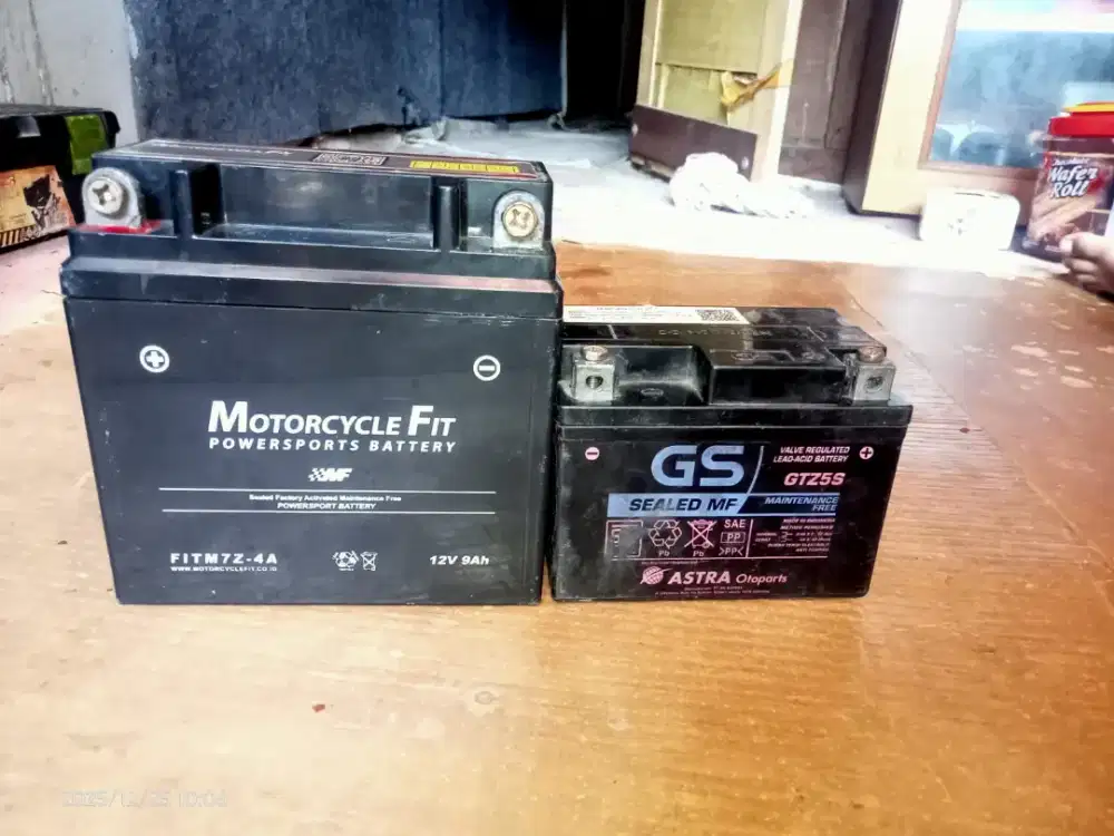 Aki motor no minus tinggal pasang