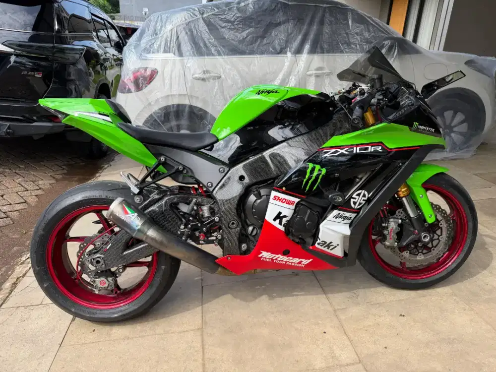 Kawasaki ZX10R thn 2015 Full Modif Ganteng Tinggal Gasss