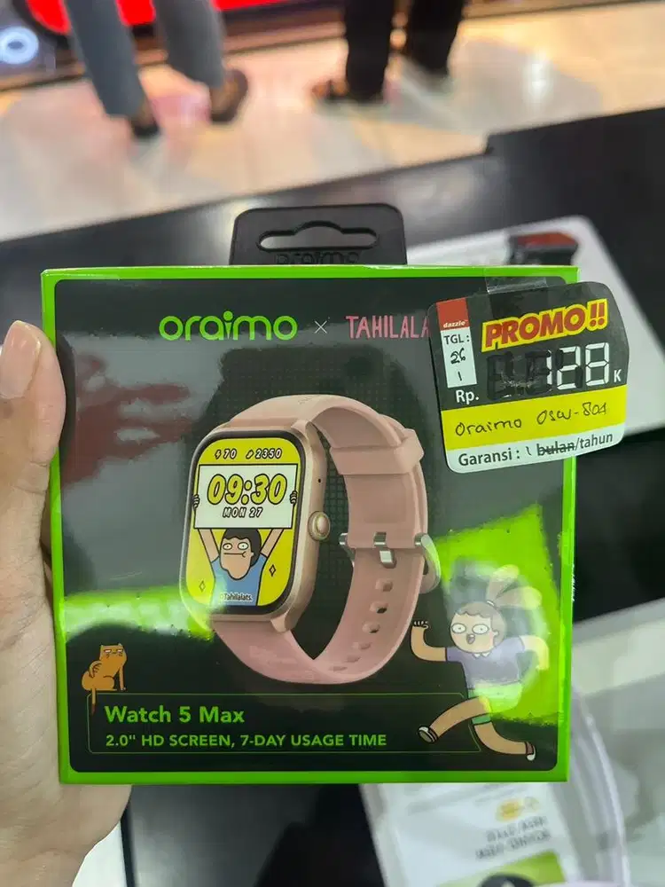 Smartwatch Oraimo x Tahilalats OSW-804 Ready yang pink saja