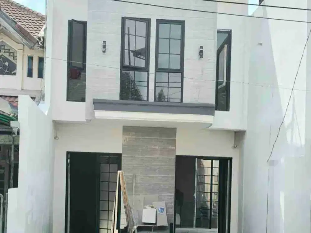 Inden‼️Jual Rumah Baru model Mediteranian di Pantai Mentari Surabaya