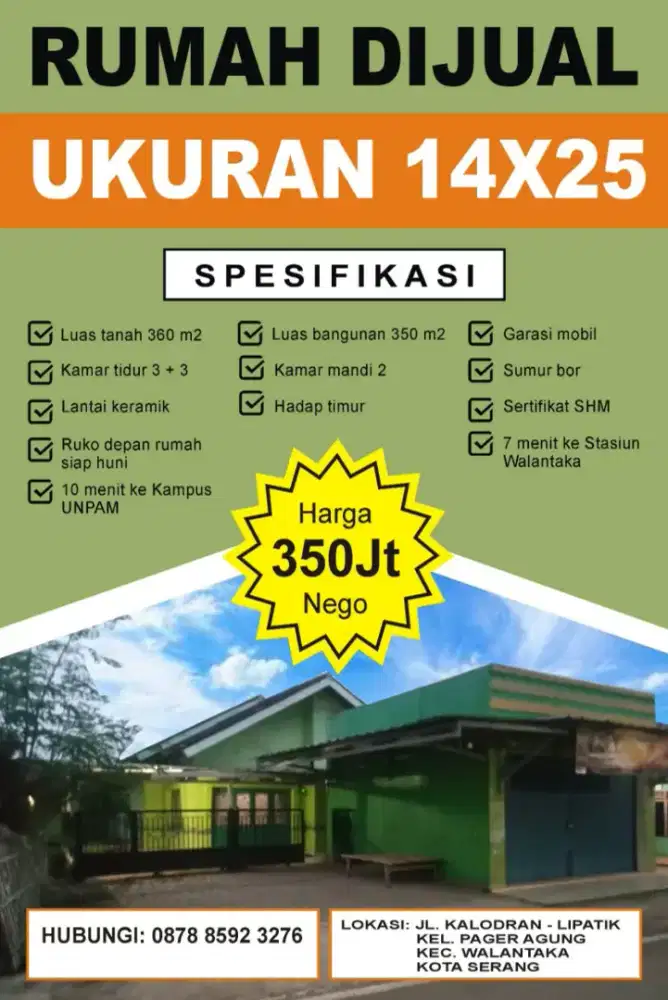 Rumah kampung akses mobil