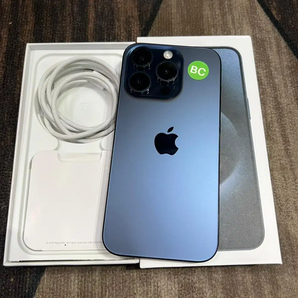 iphone 15 pro 256gb resmi beacukai fullset bh 91 mulus like new