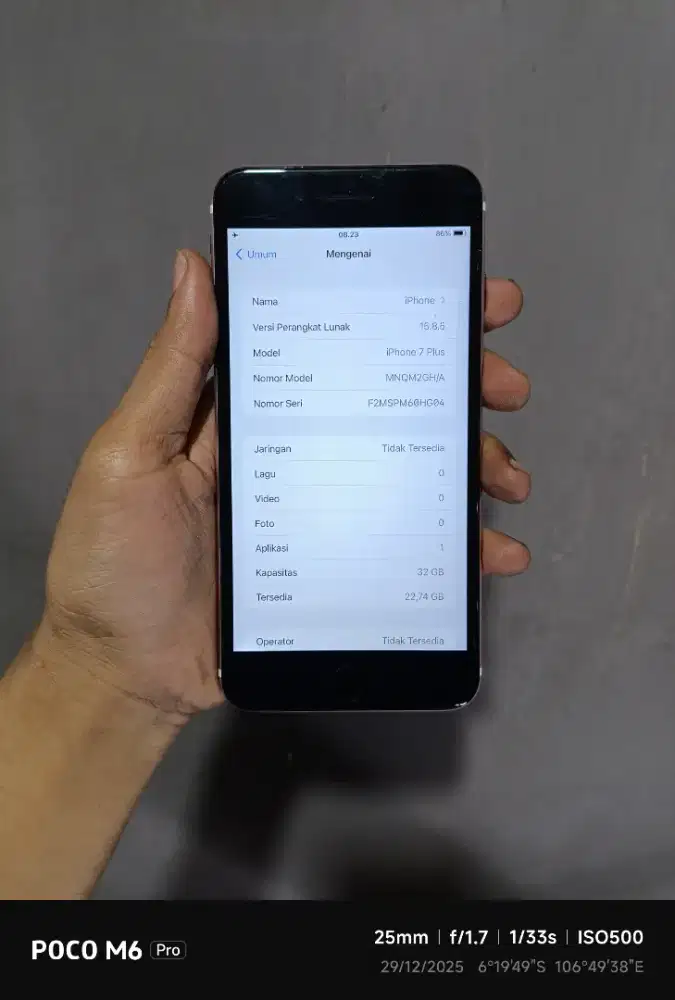 Iphone 7+32gb wifi only