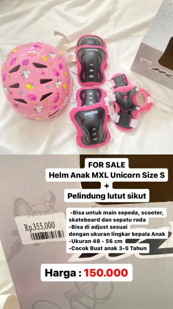 Helm Anak Unicorn Untuk Sepeda, Scooter, Skateboard, Sepatu Roda