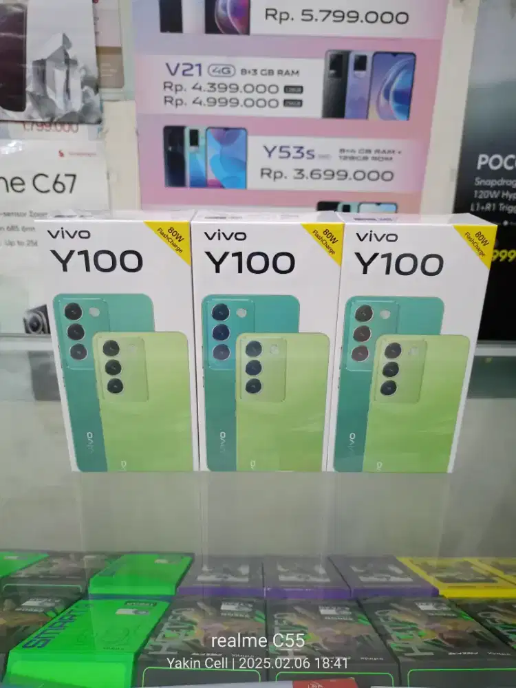 Vivo Y100 8/256 GB Snapdragon 685 FlashCharge 80W Garansi Resmi