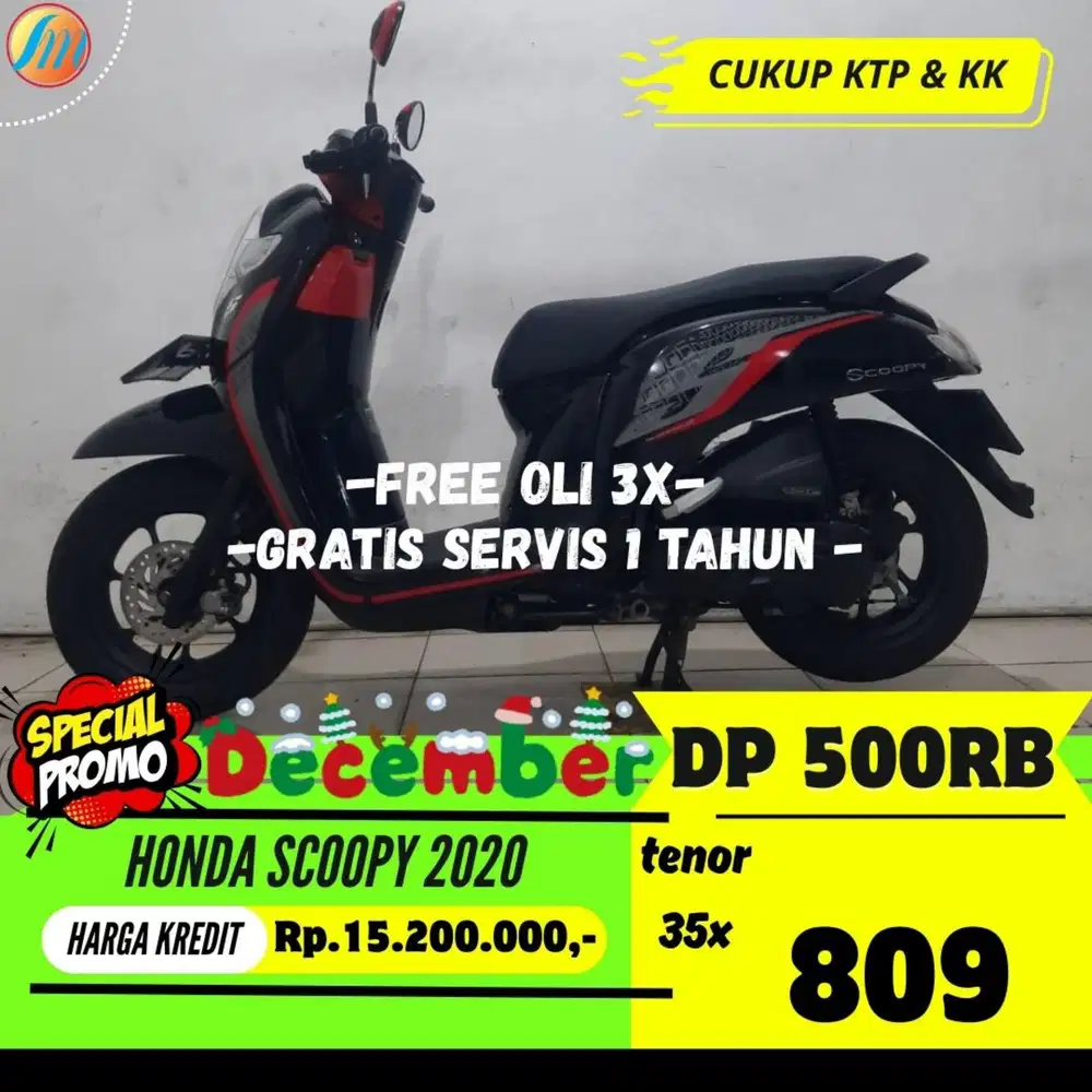 HONDA SCOOPY 2020 KREDIT DP 500RIBU ANGSURAN SANGAT RINGAN BERGARANSI