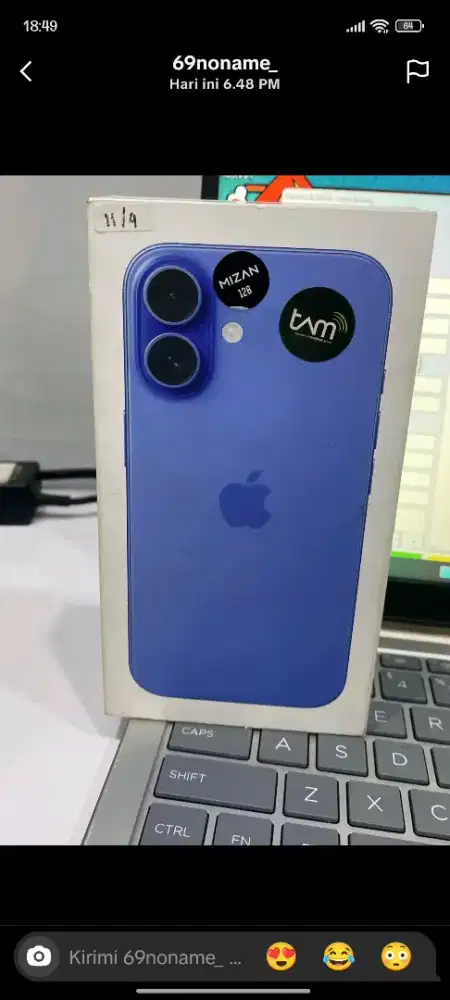 Ip 16 basi 128gb ibox baterai 100% garansi sampai bulan 4/2026