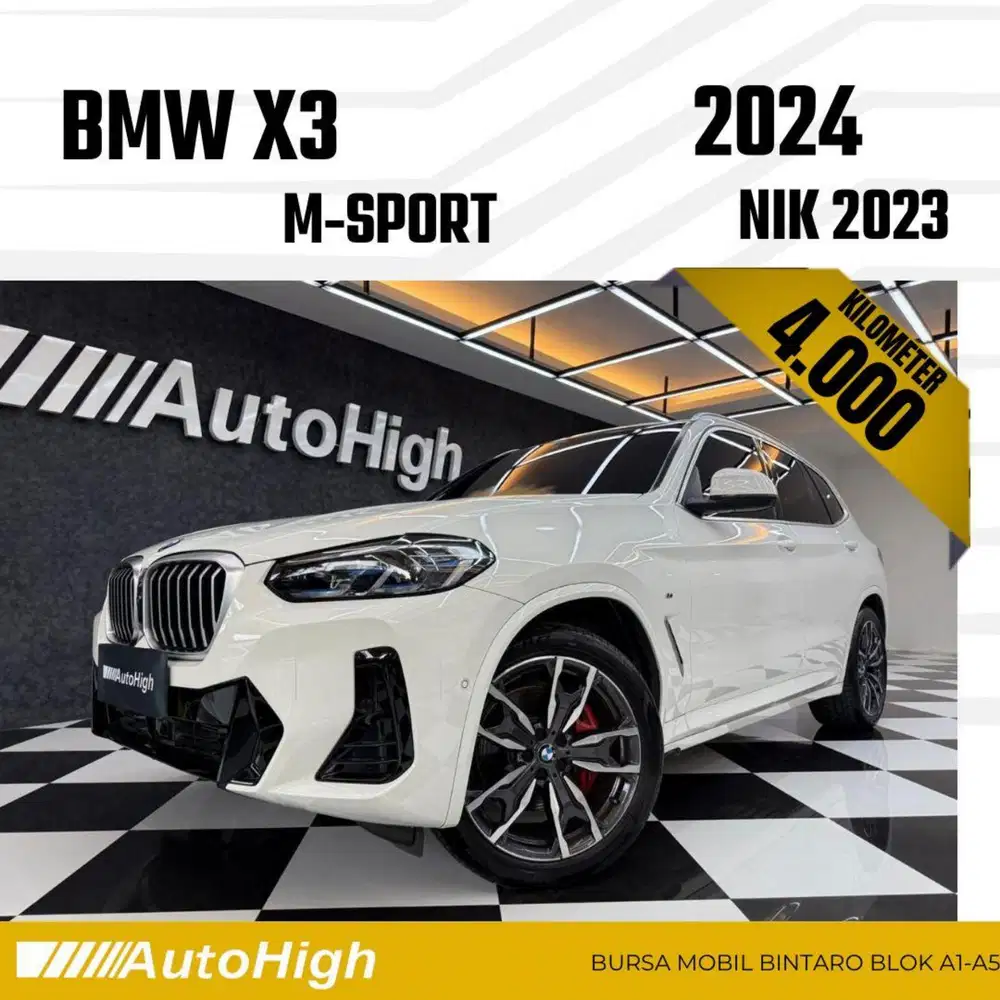 DP10% [Km4.000] X3 M-Sport 2023 White Reg 2024 #AUTOHIGH