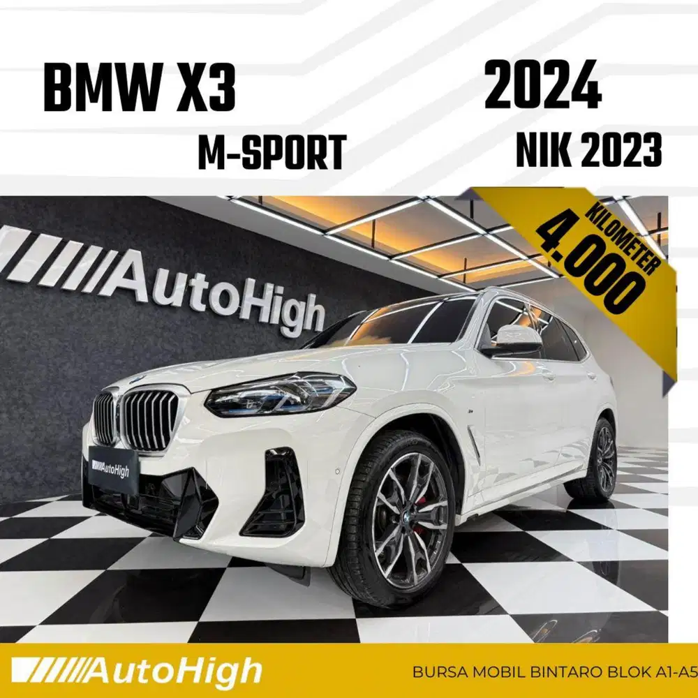 DP10% [Km4.000] X3 M-Sport 2023 White Reg 2022 #AUTOHIGH
