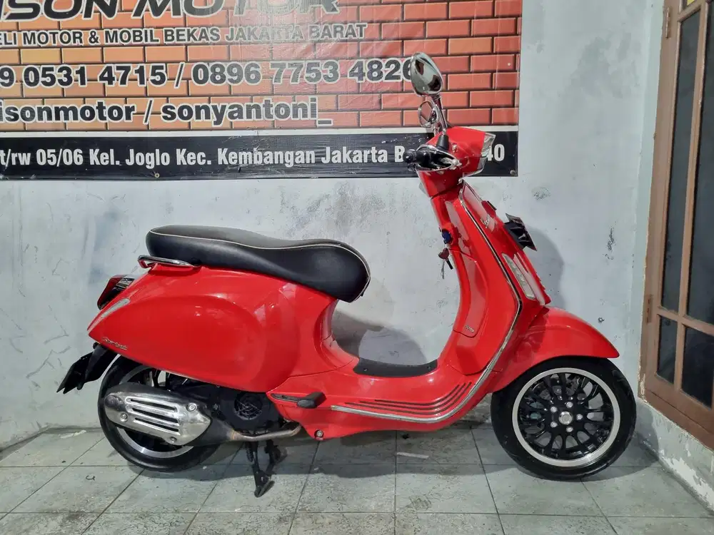 PIAGGIO VESPA SPRINT IGET ABS FACELIFT LED 150 THN 2022 MEWAH MERAH