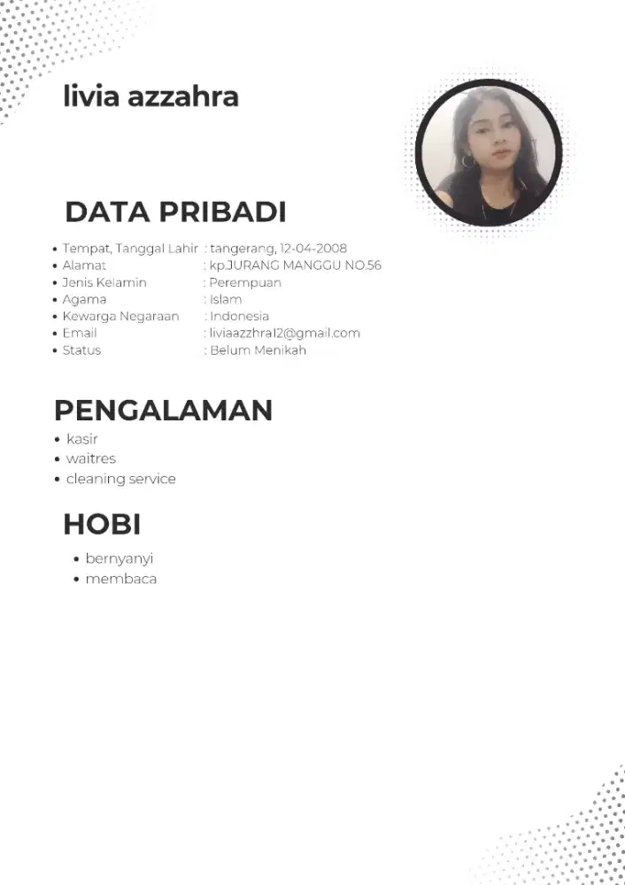 info loker yang deket daerah bintaro/pondok aren