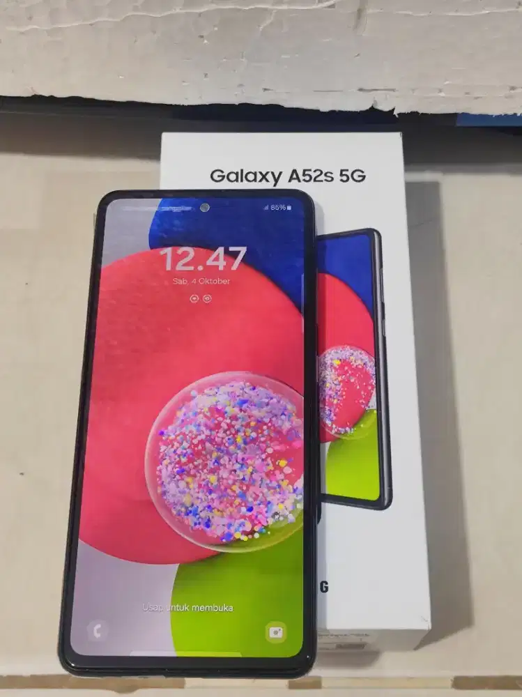 Samsung Galaxy A52S 256 fullset 99.9% tangan pertama bukan a52 a73