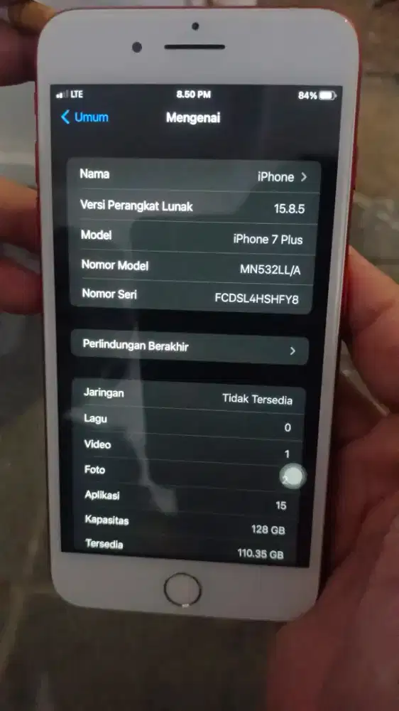 iPhone 7plus 128gb. Terawat