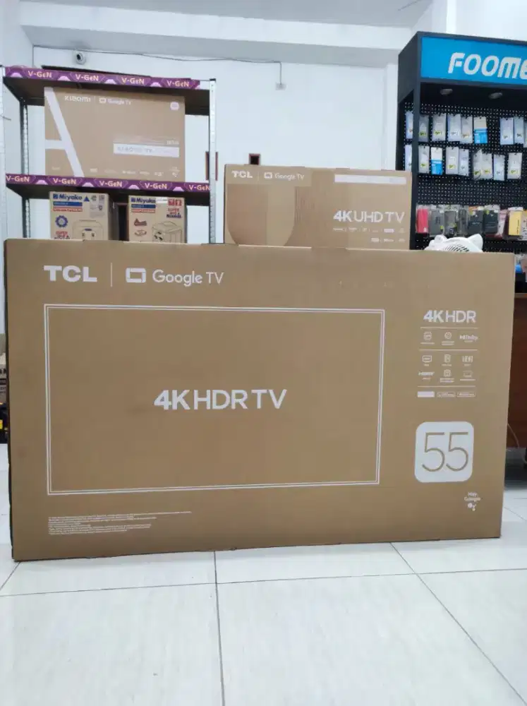 Tv 55 inch android google TCL UHD 4K premium