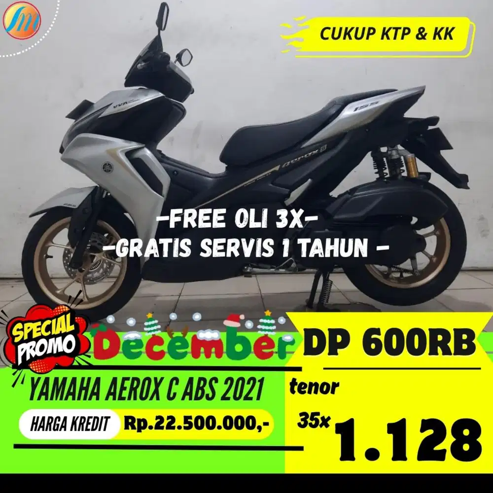 YAMAHA AEROX S ABS 2021 KREDIT DP 600RIBU ANGSURAN SANGAT TERJANGKAU
