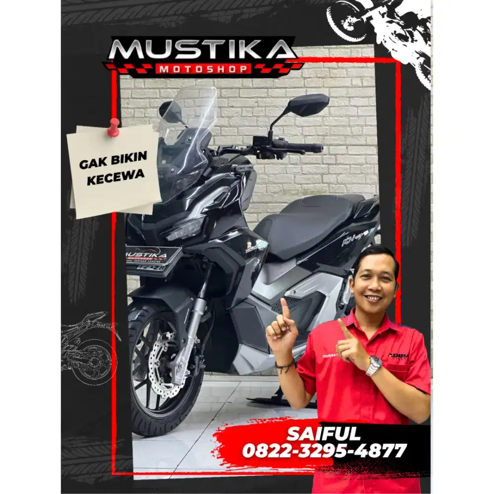 Perfect Condition!!Honda ADV 160cc 2023 Black Plat Jatim Mulus-Mustika