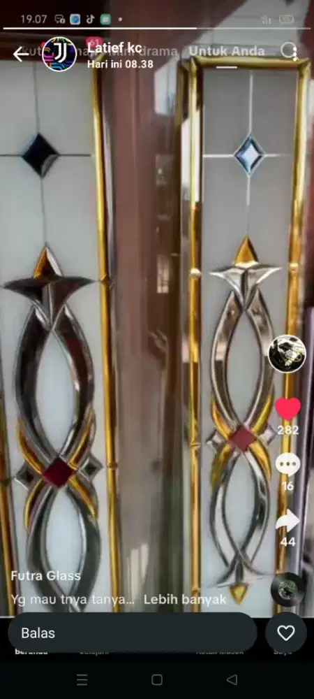 Jual daun jendela kayu jati