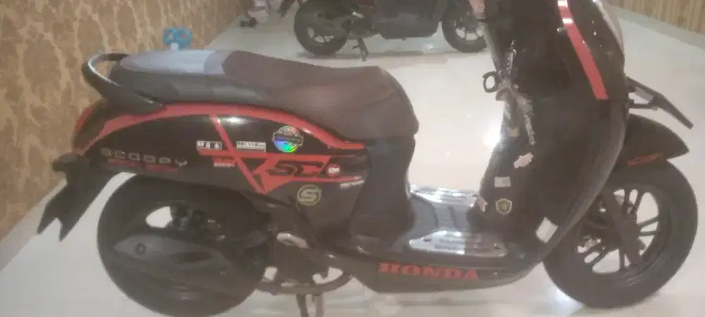 Honda Scoopy THN 2021 hitam sporty