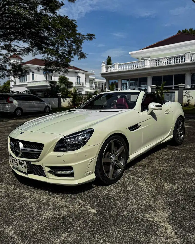 Mercedes Benz SLK250 Cabrio 2012 Putih White 2013 2011 Jual Cepet BU