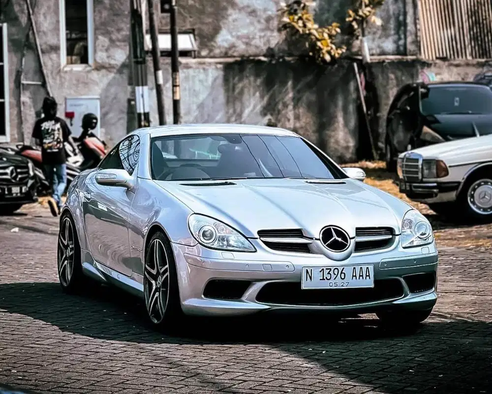 Mercedes Benz SLK200k 2004 Silver 2005 Mercy Bekas 2003 Jual Cepet Bu